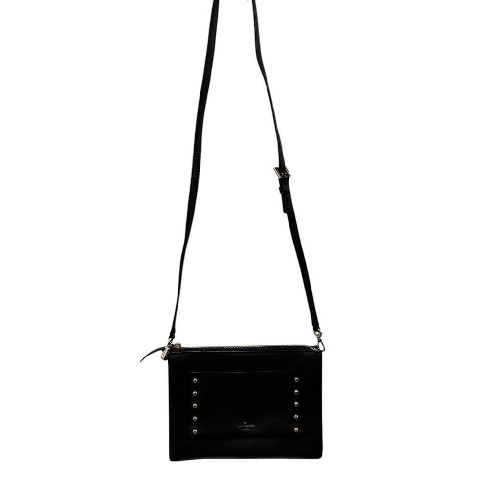New Kate Spade Austin Street Clarise Leather Black Crossbody Purse - Picture 9 of 14